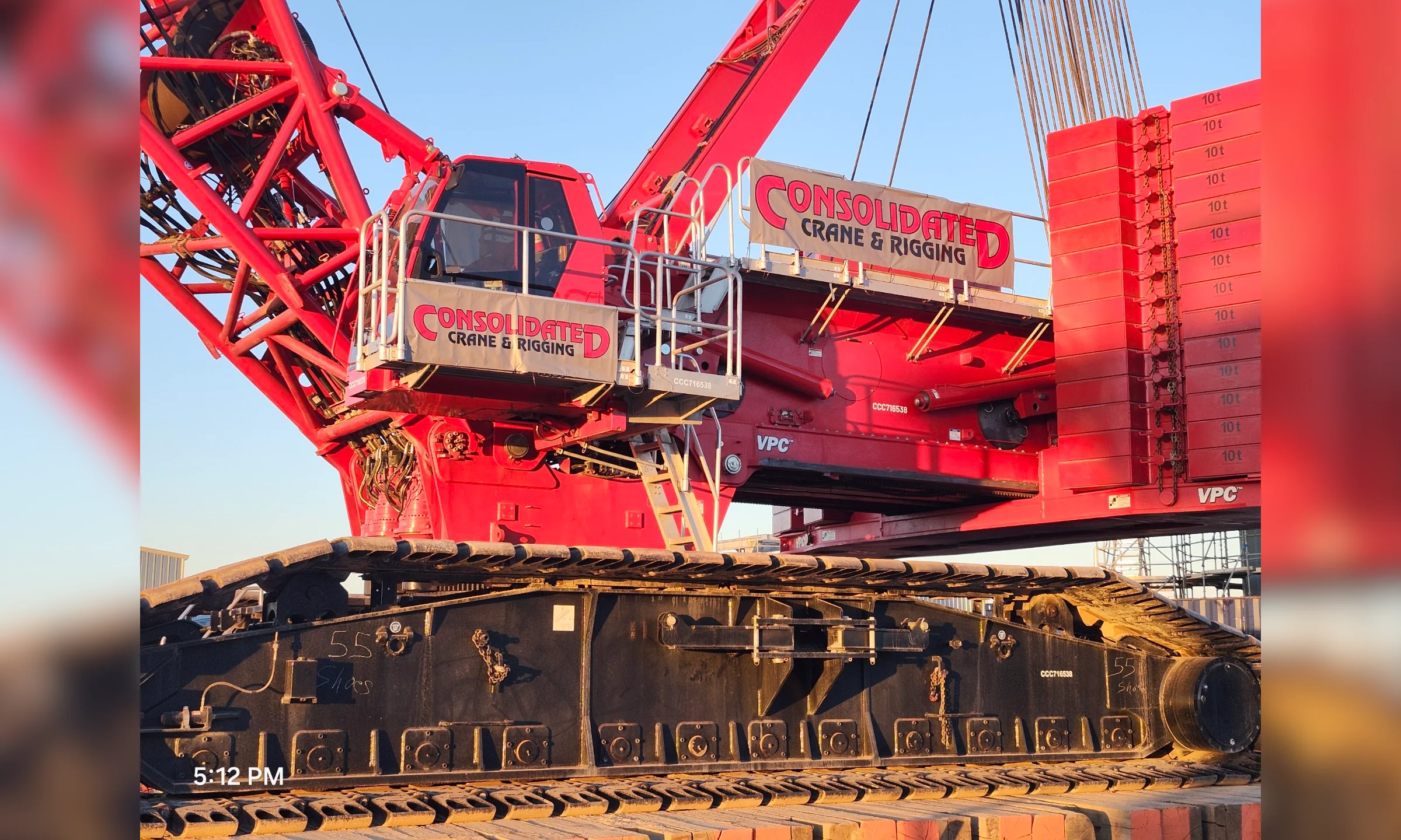 Rental Crane Rigging in Childress TX at IREN project