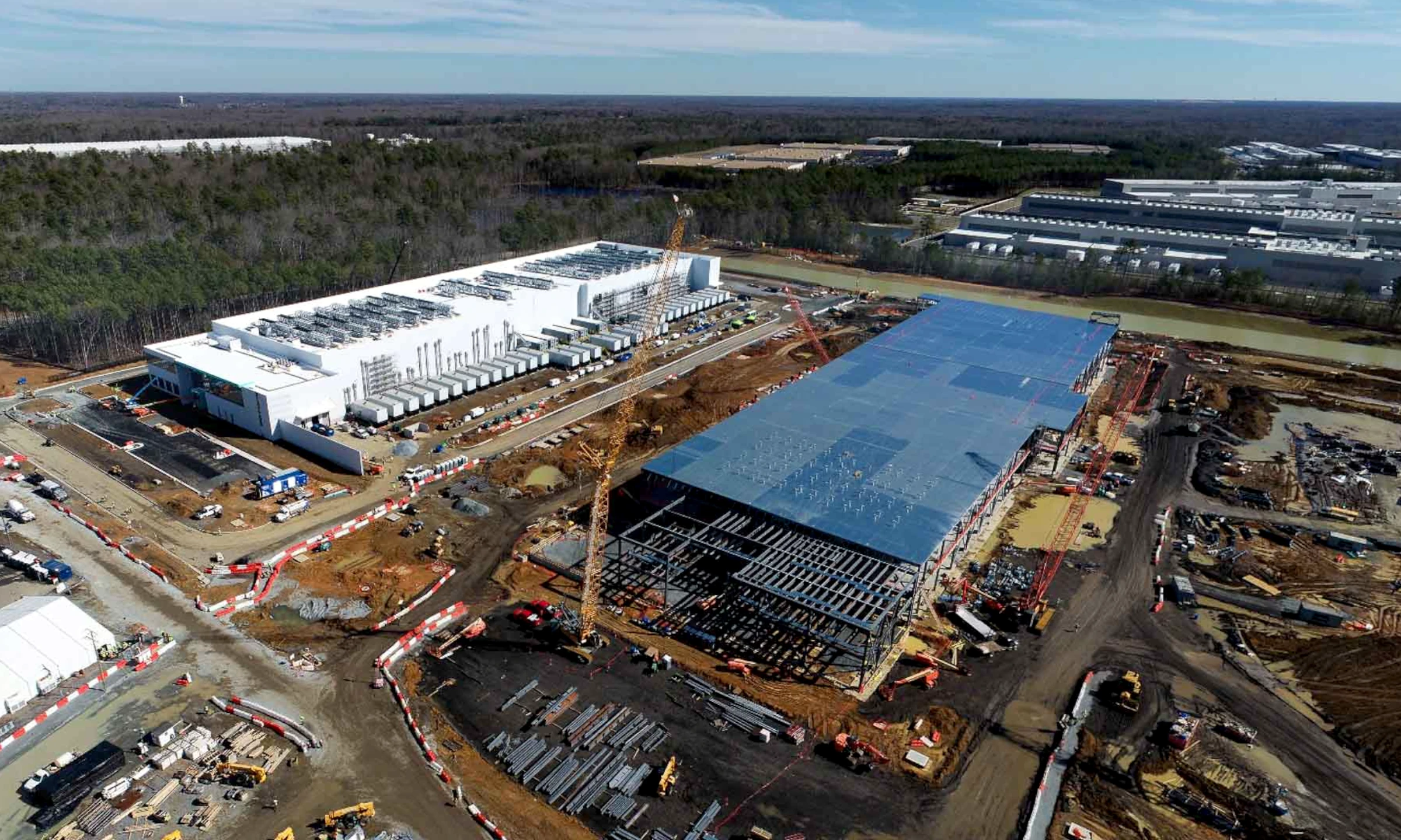 rental cranes texas data center construction